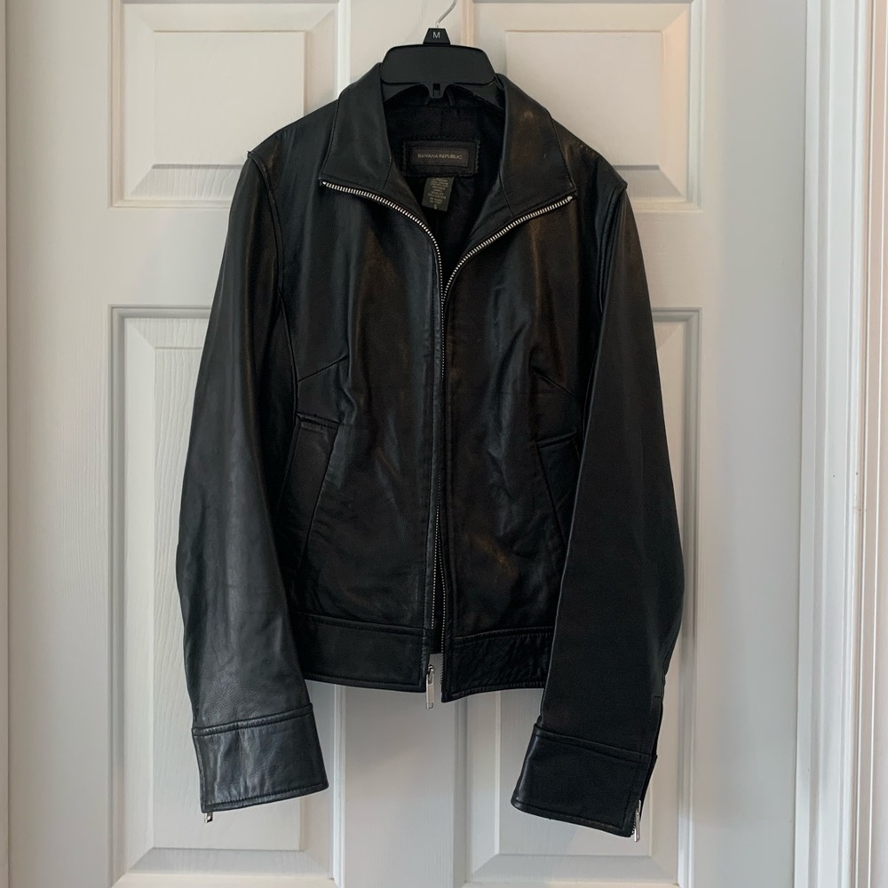 Genuine leather jacket.